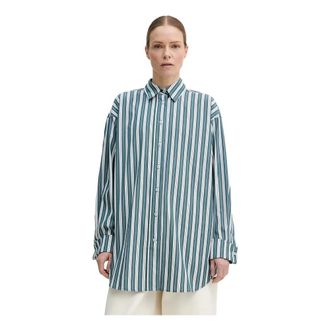 Remain Dames, Blouses & Shirts, Groen, Maat: XS Katoen