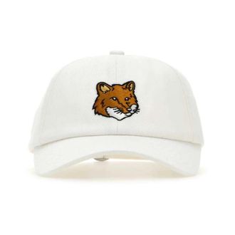 Maison Kitsun&eacute; Cotton Baseball Cap - Heren - Petten - Wit - ONE Size - Katoen - Accessoires