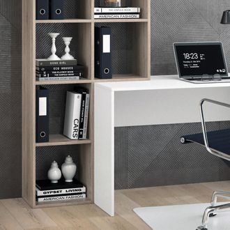 Vicco Escritorio Mara, Blanco/sonoma, 166.8 X 59 Cm Vicco