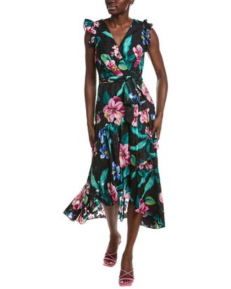 Anne Klein Ruffle Patio Wrap Dress