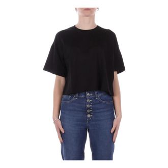 Dondup Dames, Tops, Zwart, Maat: M Katoen