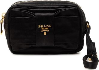 Prada Pre-owned Prada Raso Fiocco Bow Pouch Ladies SY7RQPMZ73DT2W09