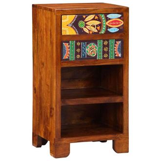 Berkfield Home Telephone Stand Honey Brown 40x35x75 cm Solid Wood Acacia | Size: 40 x 35 x 75 cm