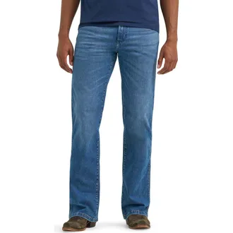 Wrangler Western Slim Straight Leg Jeans in Sky Breeze at Nordstrom, Size 36 X 32