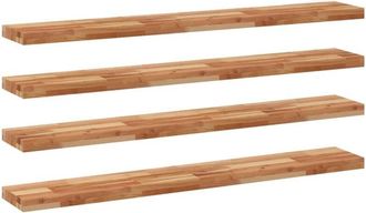 vidaXL Floating Shelves 4 pcs 120x20x4 cm Oil Finished Solid Wood Acacia vidaXL