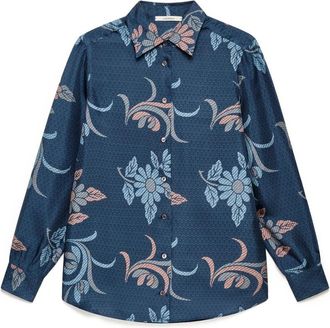 Maliparmi Collection Print Shirt - Dames - Overhemden - Blauw - M - Overhemden