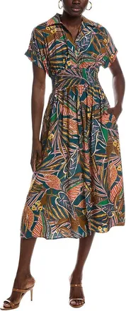 Renee C Renee C Short Sleeve Midi Dress