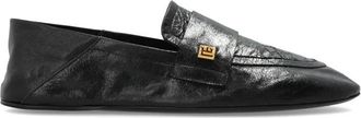 Balmain Leren Loafers - Dames - Loafers - Zwart - 36 EU - Leer - Schoenen