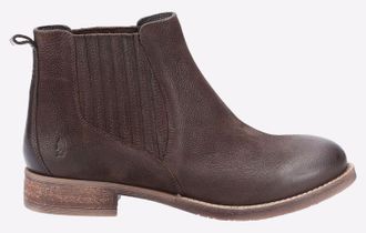 Hush Puppies Edith LEATHER Womens - Brown material_Leather - Size UK 4