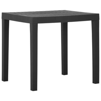 vidaXL Mesa De Jard&iacute;n De Pl&aacute;stico Gris 79x65x72 Cm Vidaxl
