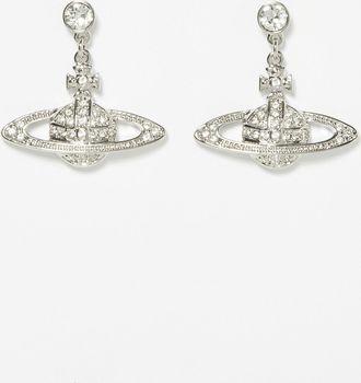 Vivienne Westwood Womens Long mini bas relief earrings