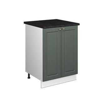 Vicco Mueble Bajo Para Fregadero Fame-line, Verde Dorado Casa De Campo/blanco, 60 Cm, Vicco