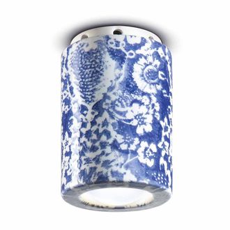 Ferroluce Pi Ming Blue Ceiling Light