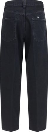 A Gold E Womens Jeans High-Rise Faded Wash Black Cotton