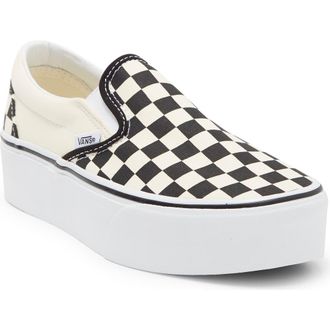 Vans UA Classic Platform Slip-On in Black Clas at Nordstrom, Size 9.5 Womens