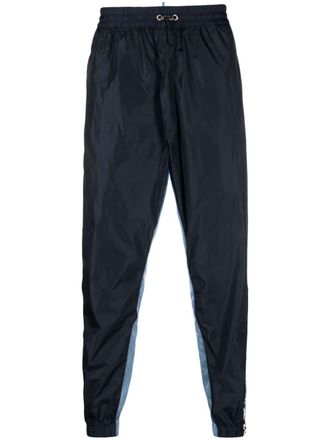 Dsquared2 logo-tape detail track pants - men - Polyester/Polyamide - 50 - Blue