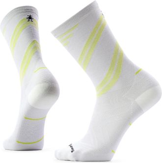 Smartwool Mens Performance Run Zero Cushion Crew Socks White XL
