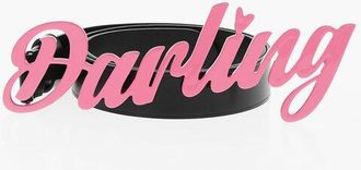 Dsquared2 Leather Belt with Maxi Plate 20mm size 75