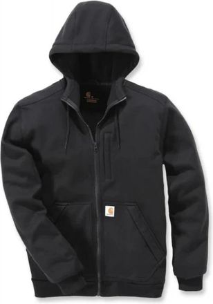 Carhartt Work in Progress Hoodies & sweatvesten, Heren, Zwart, XS, Wind Fighter Relaxed Fit Midweight Full-Zip Sweatshirt