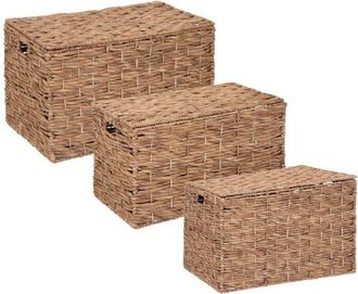 Atmosphera Atmosphera - Juego De 3 Ba&uacute;les Ori - Metal Y Jacinto Cr&eacute;ateur DInt&eacute;rieur