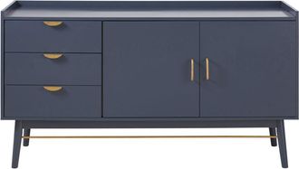 Maisons du monde Aparador con 2 puertas y 3 cajones azul oscuro