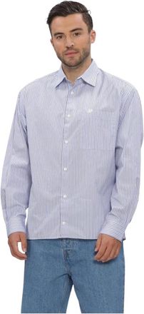 Filling Pieces Overhemden, Heren, Blauw, XL, Exclusives Dress Shirt Striped