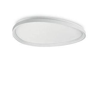 Netlighting Gemini Integrated LED Semi Flush Ceiling Light White 4650lm 4000K