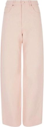 A|X Armani Exchange Weitejeans - Dames - Loose Fit Jeans - Roze - W25 - Katoen - Jeans