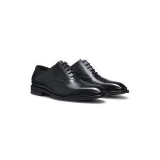 BOSS Leather Oxford shoes with perforated details