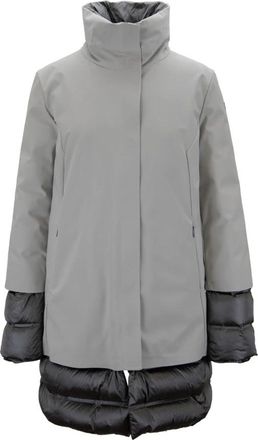 Roberto Ricci Design Dames Donsjas met Rits- Drukknop - Dames - Dons jassen - Grijs - M - Jassen