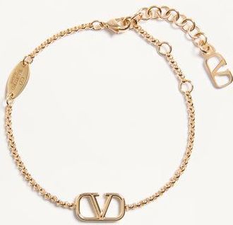 Valentino Garavani Bracciale VLogo Signature In Metallo Donna ORO UNI