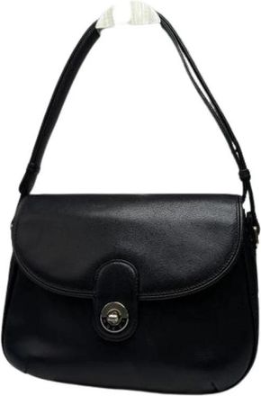 Gucci Pre-owned Vintage Schoudertas - Dames - Vintage Schoudertas - Zwart - ONE Size - Leer - Vintage
