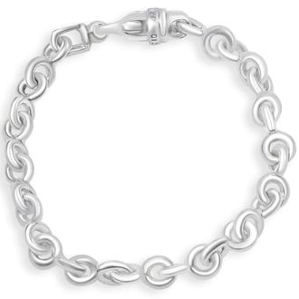 Pompeii3 Mens 14k Gold (45gram) or Platinum (73gram) 8.5mm Link Bracelet 8.5