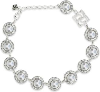 Magda Butrym Collana con perle e cristalli - - Accessories - Donna - Grigio - ONE SIZE