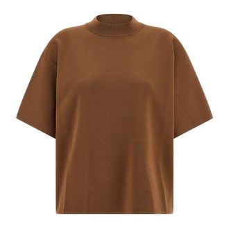 Max Mara Dames, Truien, Bruin, Maat: XS Viscose