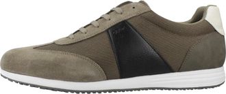 Geox Arthien Sneakers - Heren - Sneakers - Groen - 43 EU - Leer - Schoenen