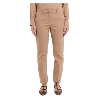 Marella Dollaro Cigarette Trousers - female - Marella - Chinos - Brown - XS - Trousers
