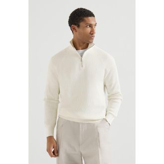 Brunello Cucinelli Cotton sweater in Panama at Nordstrom, Size 48 It