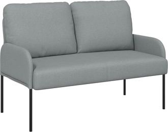 vidaXL Sof&aacute;s Con Coj&iacute;n 110cm Gris Claro Madera Contrachapada Vidaxl