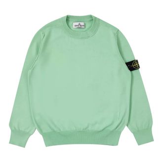 Stone Island Crewneck Jumper - male - Stone Island - Kids Sweatshirts - Green - 8 Y - Kids