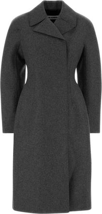 Jil Sander Dames, Mantels, Grijs, Maat: XL