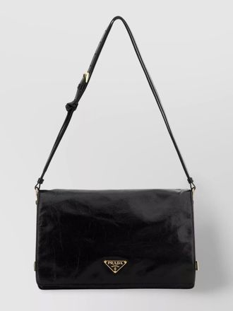 Prada medium leather shoulder bag