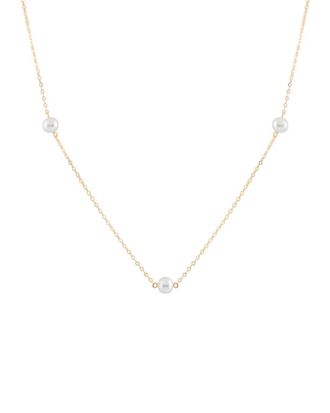 Splendid Pearls 14K 6-6.5Mm Pearl Necklace