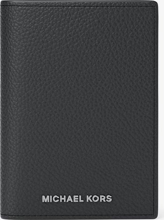 Michael Kors Hudson Pebbled Leather Folio Card Case