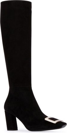 Roger Vivier Womens Boot Black Sheer