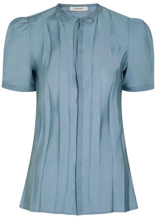 Christophe Lemaire Creased Satin Shirt - Light Blue - 40 (UK12 / M)