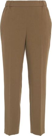 ottod'Ame Bruine Broek Aw 24 Dameskleding - Dames - Slim Fit Broeken - Beige - M - Broeken