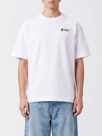 Off-white T-shirt in cotone con stampa logo Arrow a maniche corte