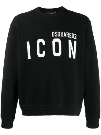 Dsquared2 Mens Icon Logo Sweatshirt Black Cotton - Size Medium