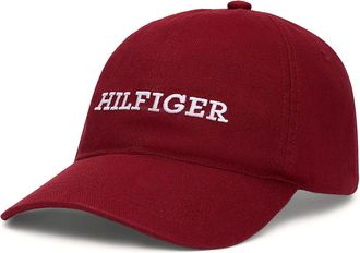 Tommy Hilfiger Monotype Soft 6 Panel Baseball Cap (Rouge) One Size